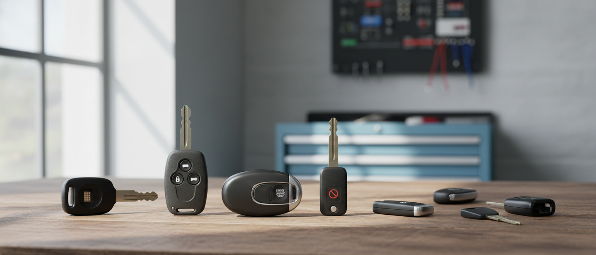 Typen Ford autosleutels en functies